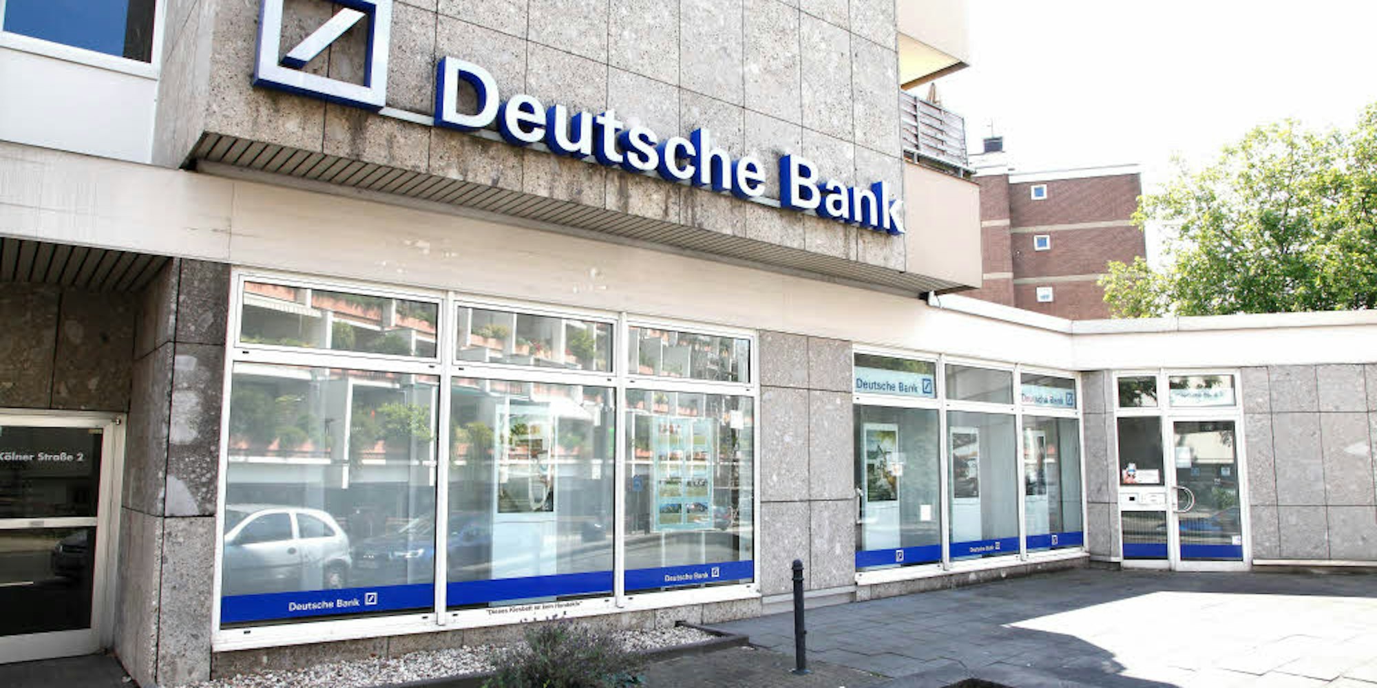Die Bensberger Filiale der Deutschen Bank wird 2017 schließen. Dann bleibt nur der Standort in Bergisch Gladbach übrig.