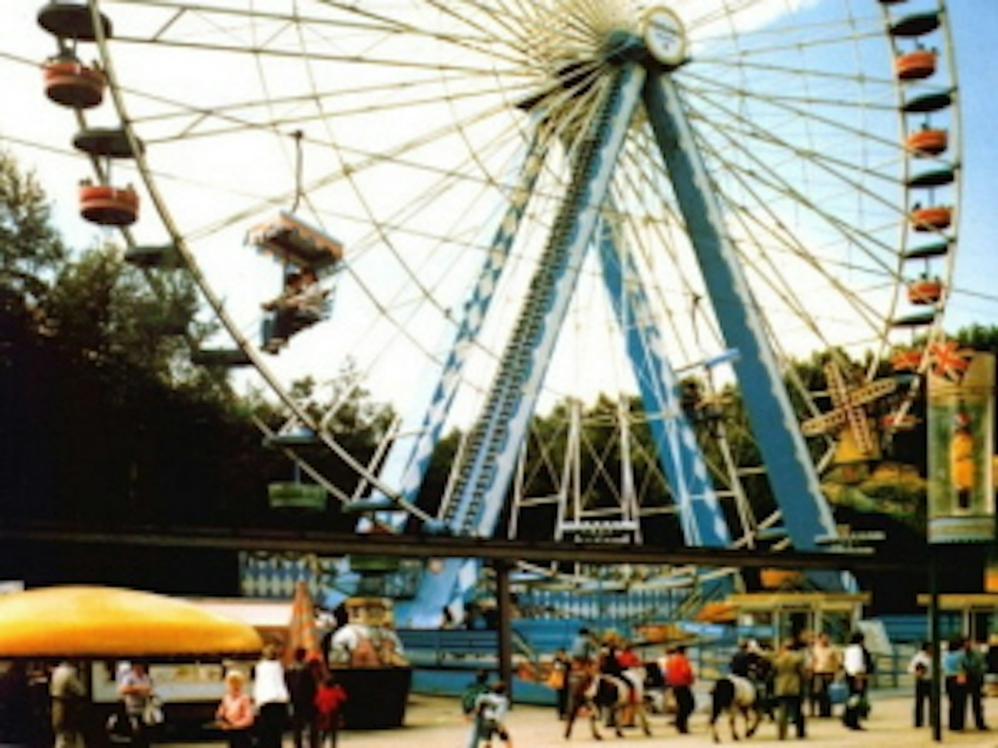 Blick auf das Riesenrad, das einst auf dem Kölner Tivoli stand.
