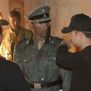 Benjamin Schnau on set of 'The Little Picture'