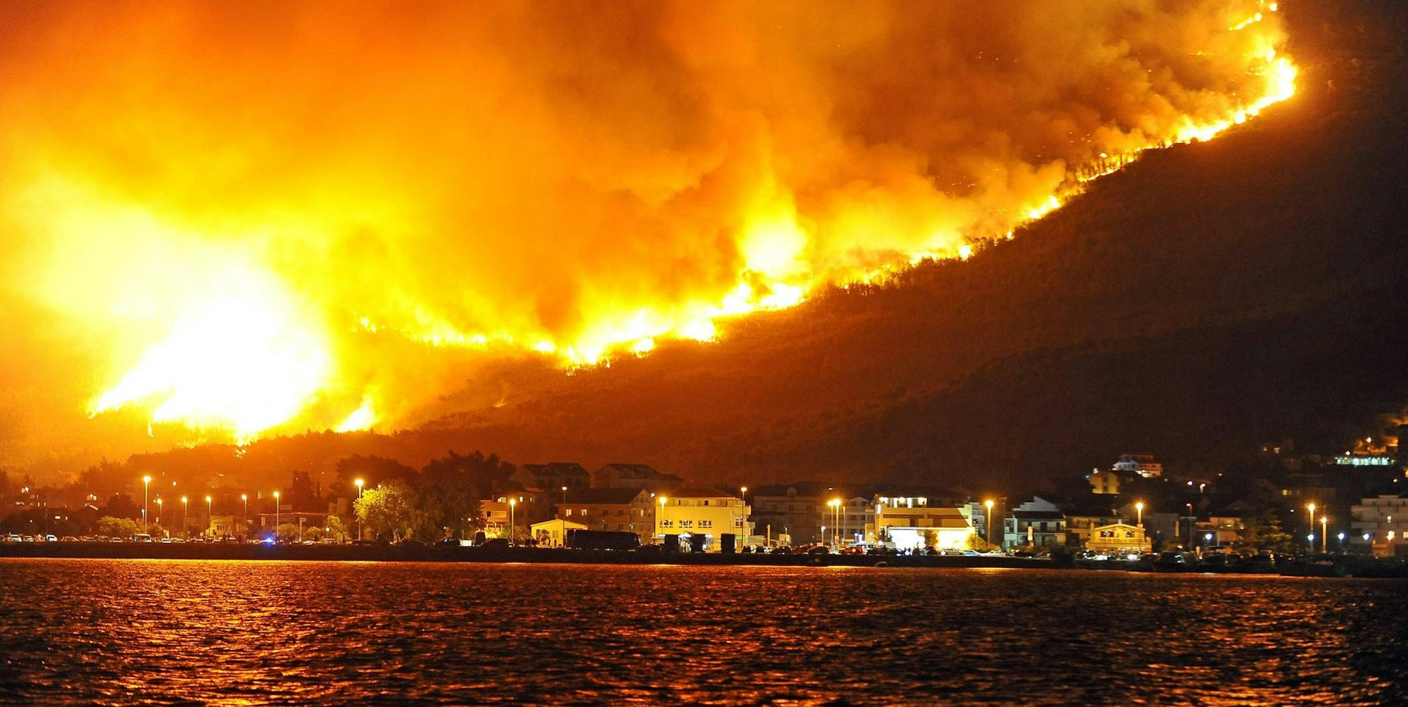 Feuer in Split