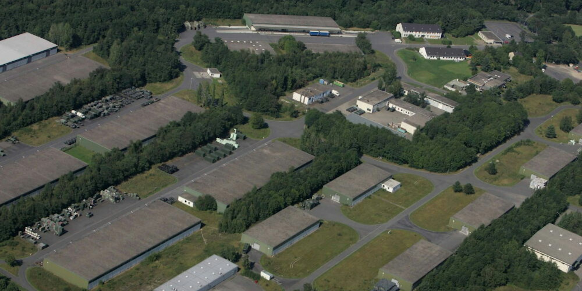 Ein Riesenareal ist das Materiallager der Bundeswehr in Eudenbach (Aufnahme von 2015).