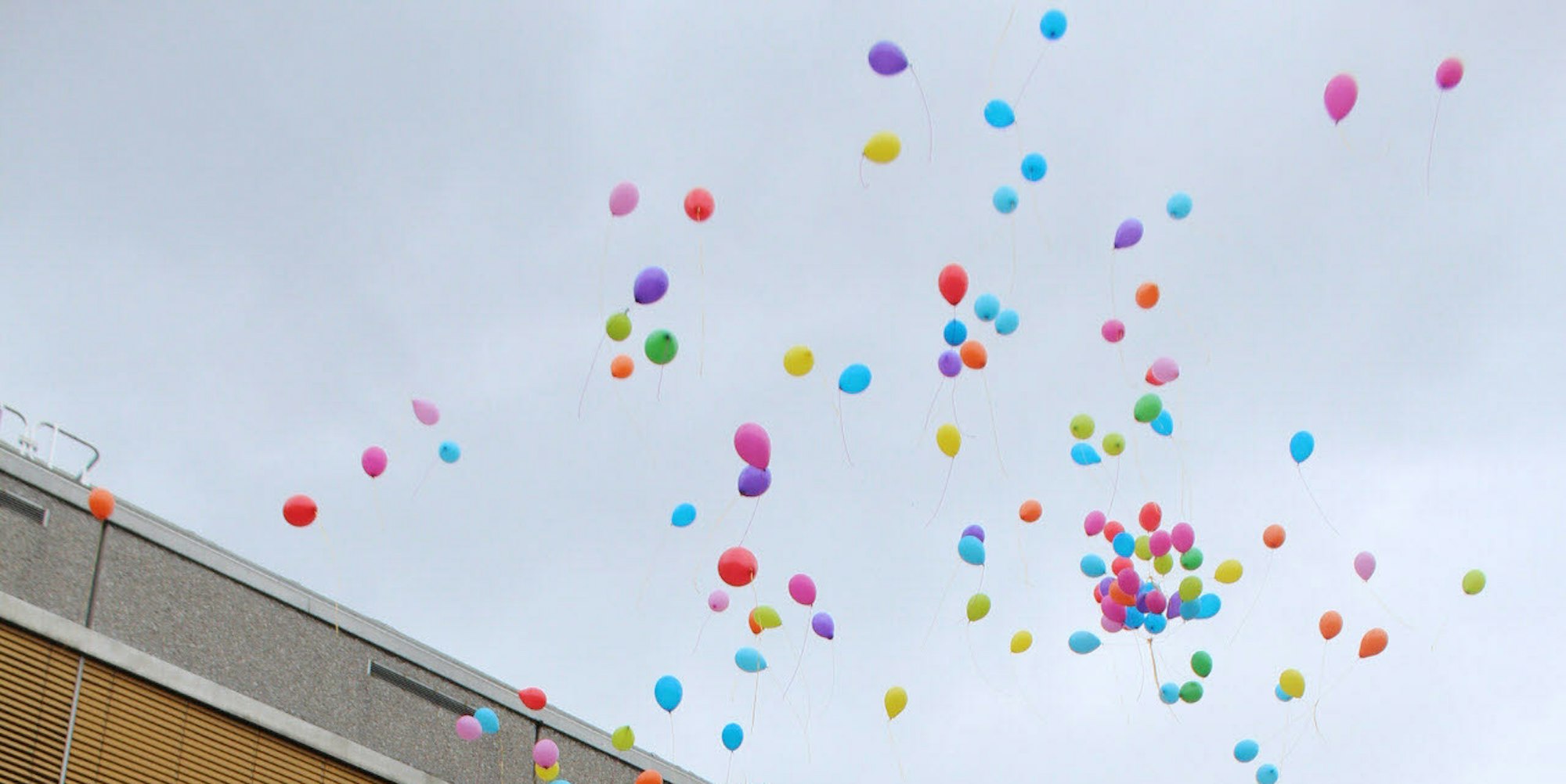Mit Ballons in Regenbogenfarben wurde das Bekenntnis zur Vielfalt gefeiert.