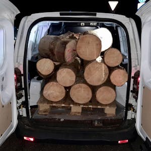 Einen Kofferraum voll Holz wollte am Mittwoch ein 53-jähriger Belgier über die Grenze schmuggeln.