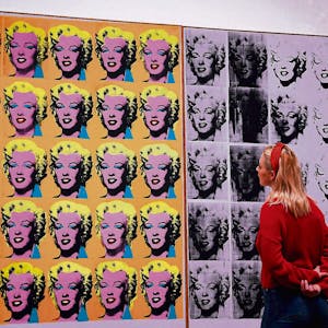 Aus der Warhol-Ausstellung in der Tate Modern London: „Marilyn Diptych 1962“