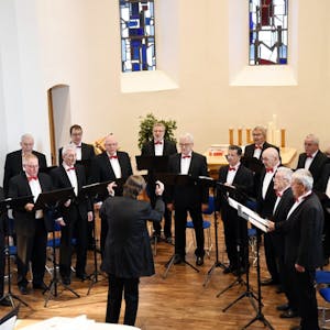 In der evangelischen Kirche von Dieringhausen stillte der Gummersbacher Quartettverein „Die Räuber“ die Sehnsucht seiner Zuhörer.