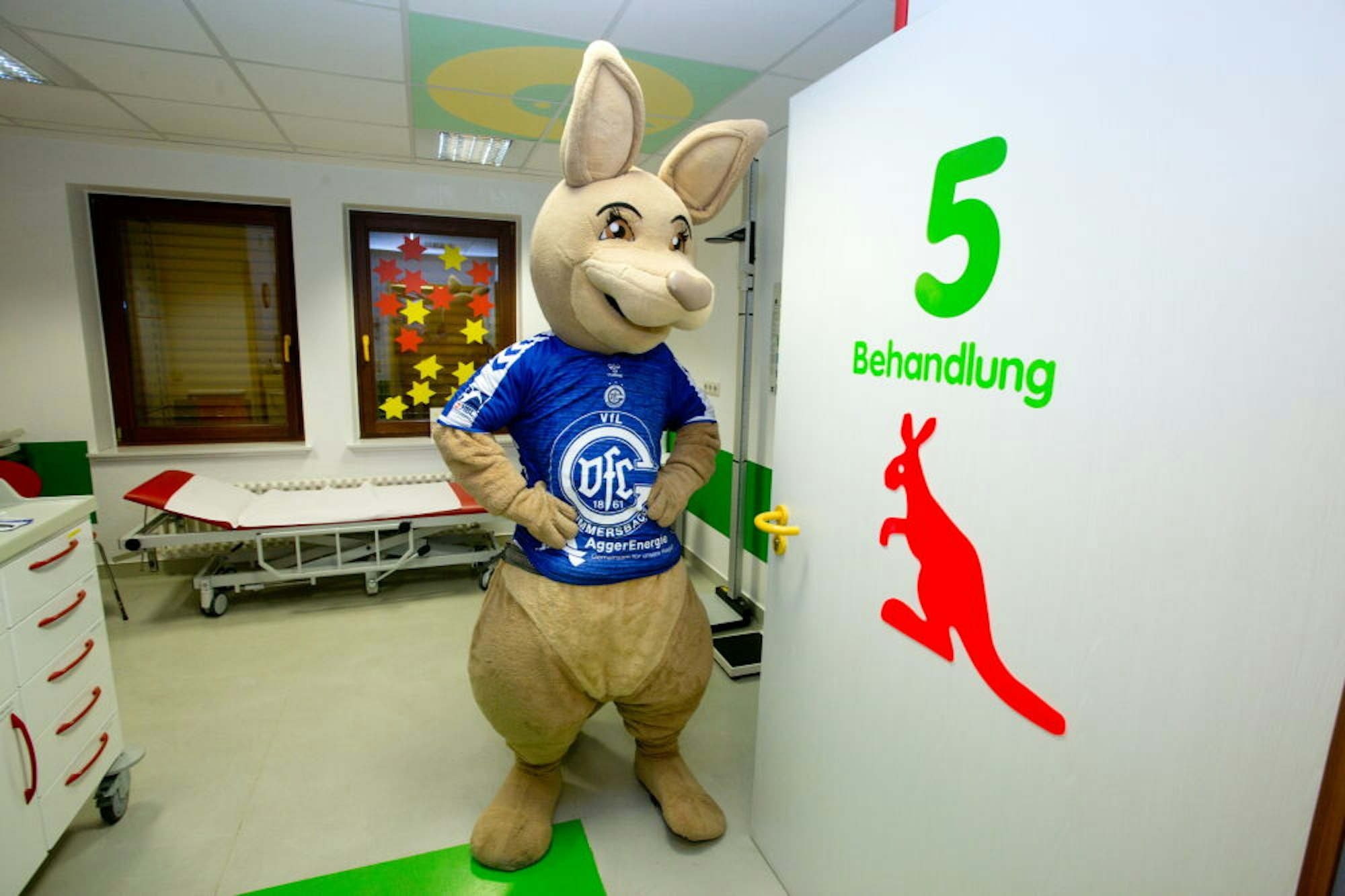 Das Känguru-Behandlungszimmer Nummer 5.