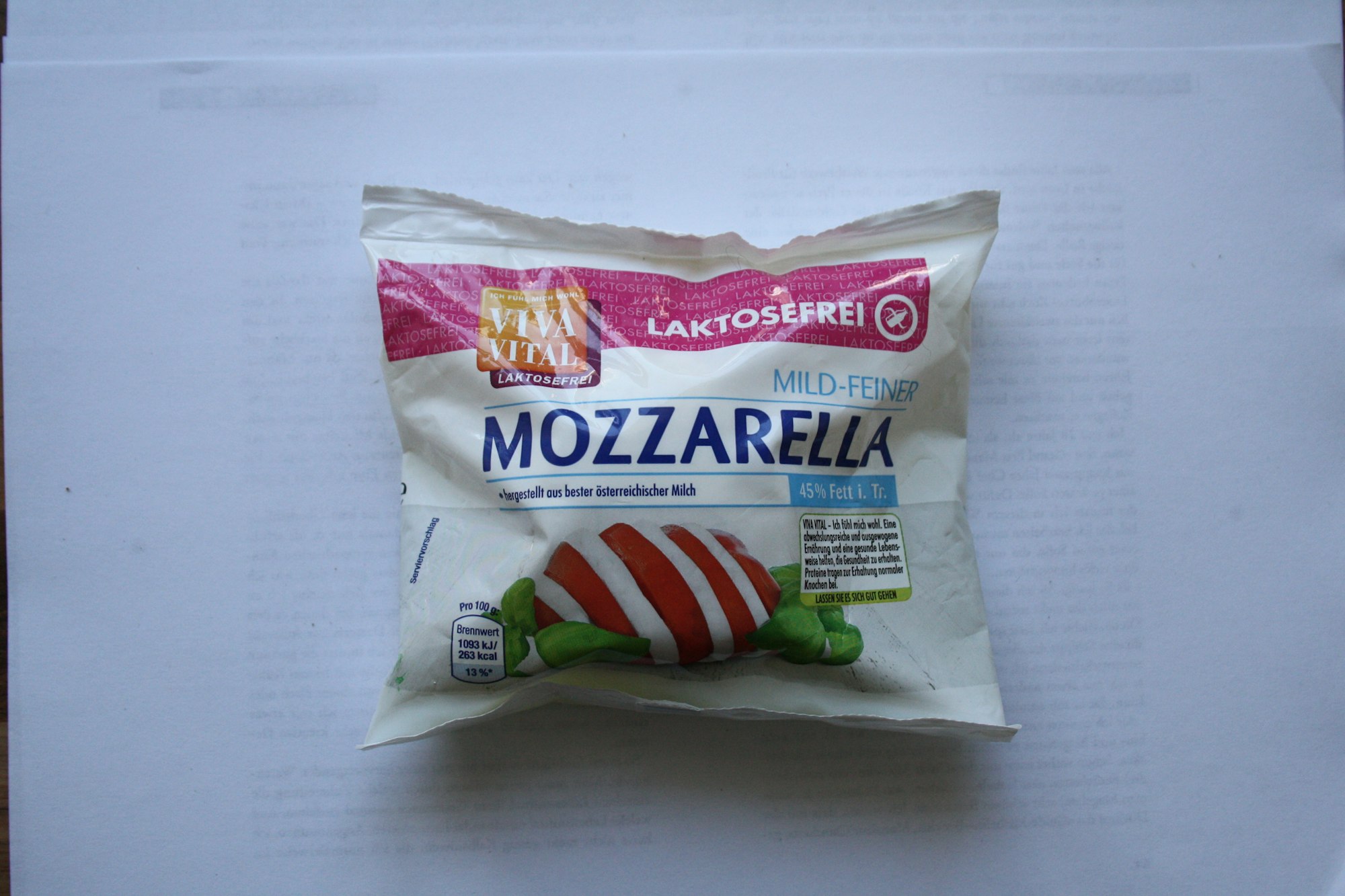 Viva Vital Mozzarella laktosefrei (1)