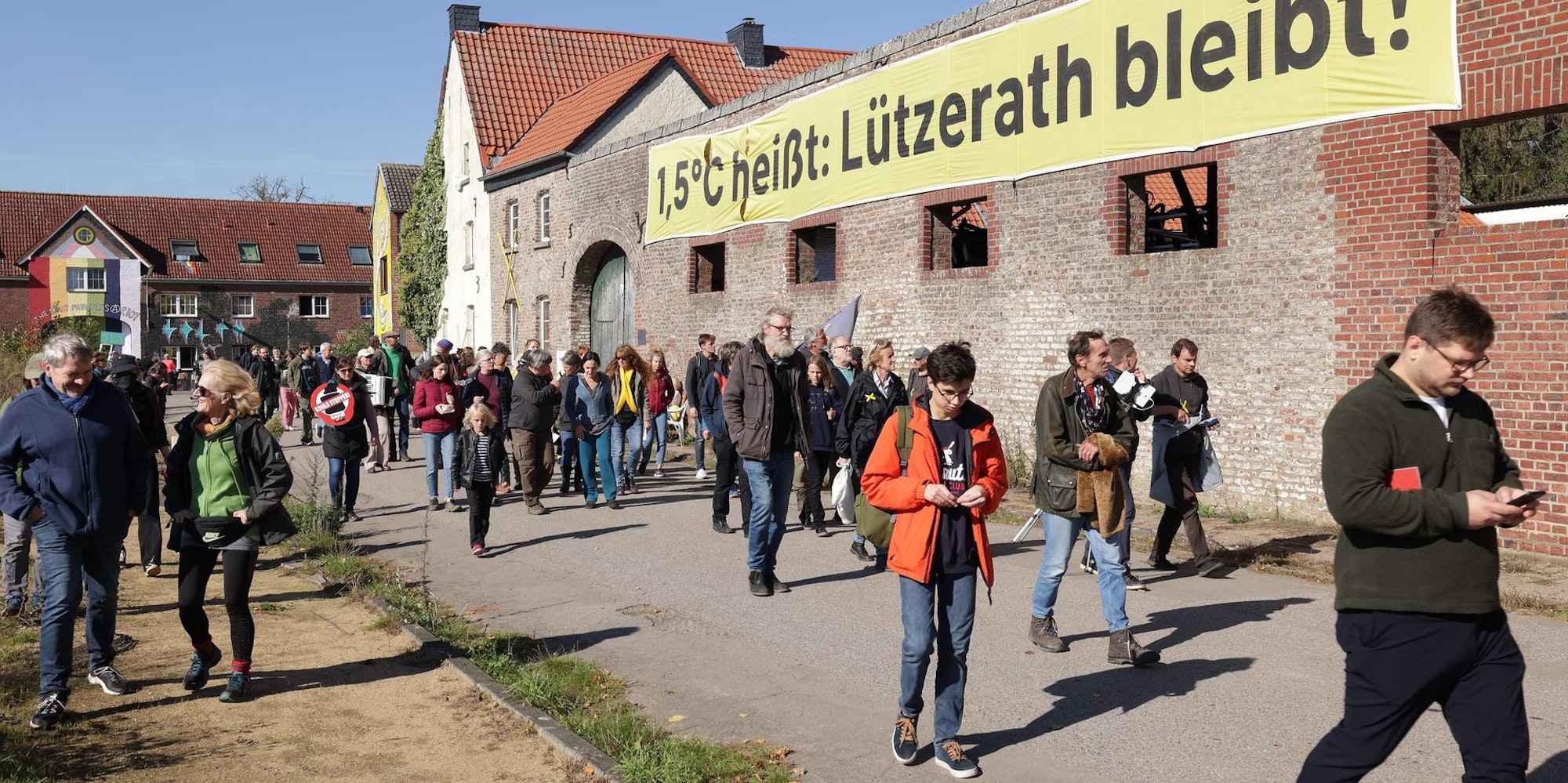 Demonstranten Tagebau Lützerath