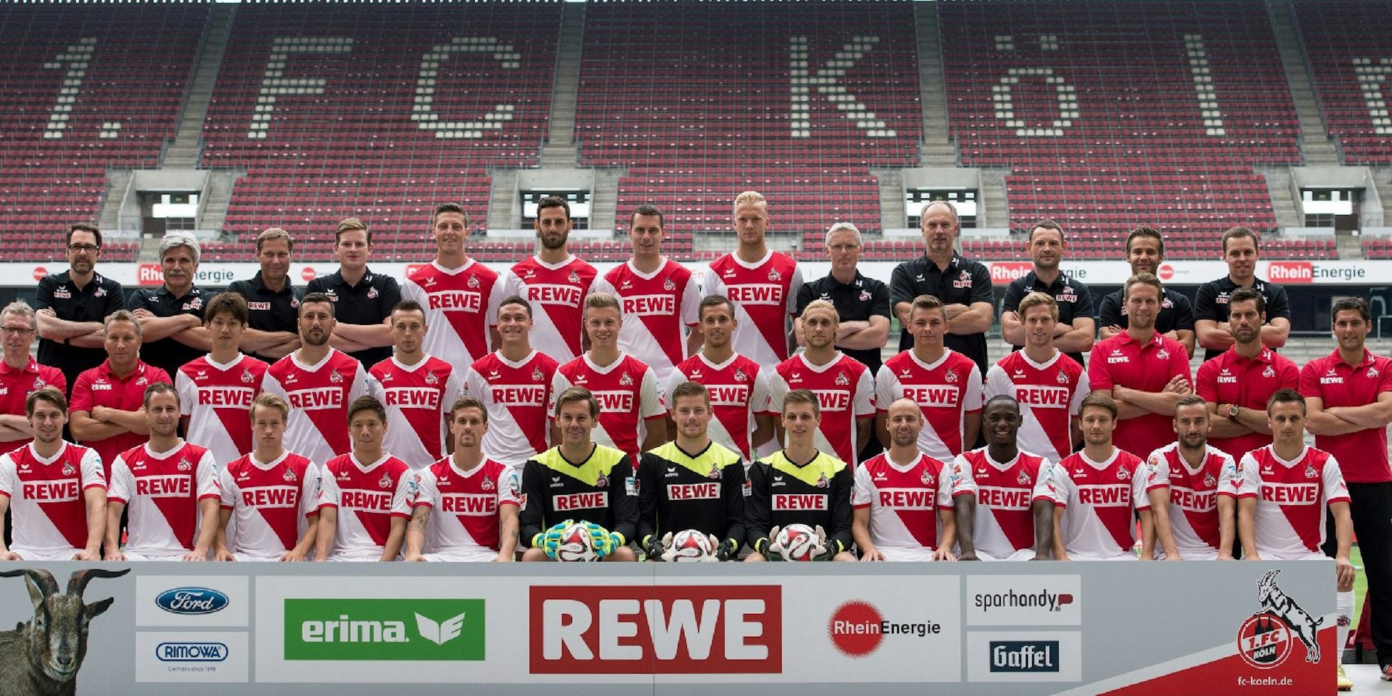 Die Mannschaft des Fußball-Bundesligisten 1. FC Köln.
