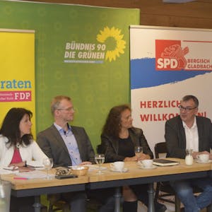 Bei der Vorstellung des Bündnisses im Wirtshaus am Bock: (v.l.) Anita Rick-Blunck, Frank Stein, Eva Gerhardus und Andreas Ebert.