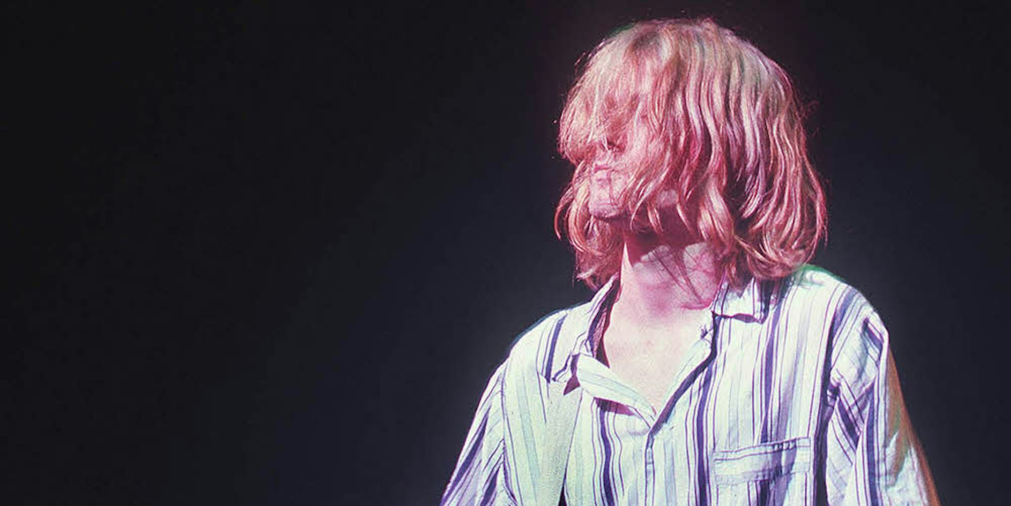 Kurt Cobain im Februar 1992 während eines Konzerts in Tokio.