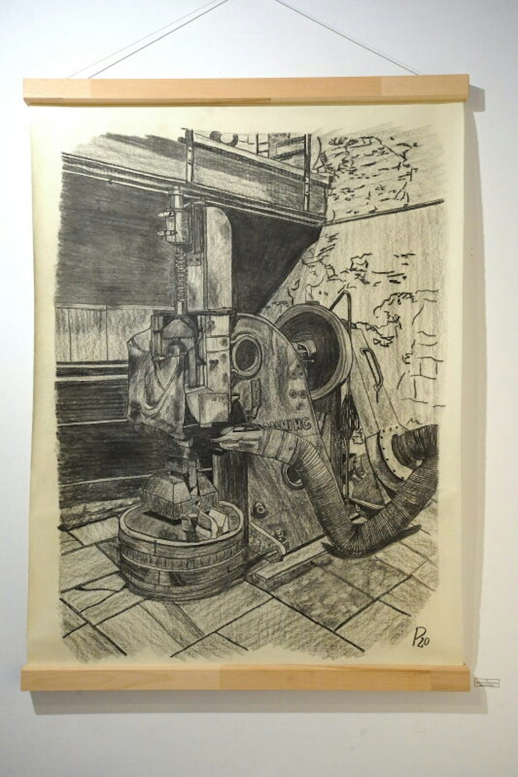 Glattschmiedehammer, gezeichnet von Martina Pellech