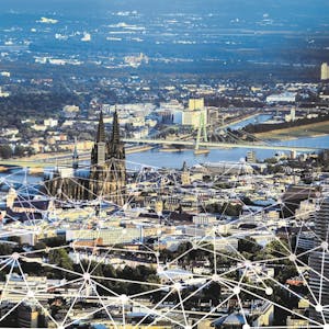 Köln mit Netz