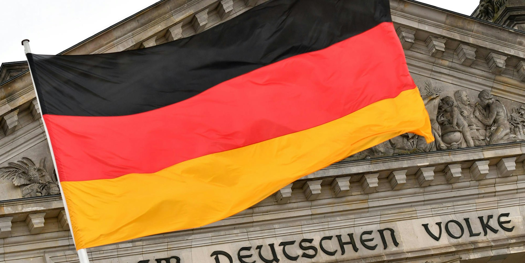 Deutschland Fahne Reichstag