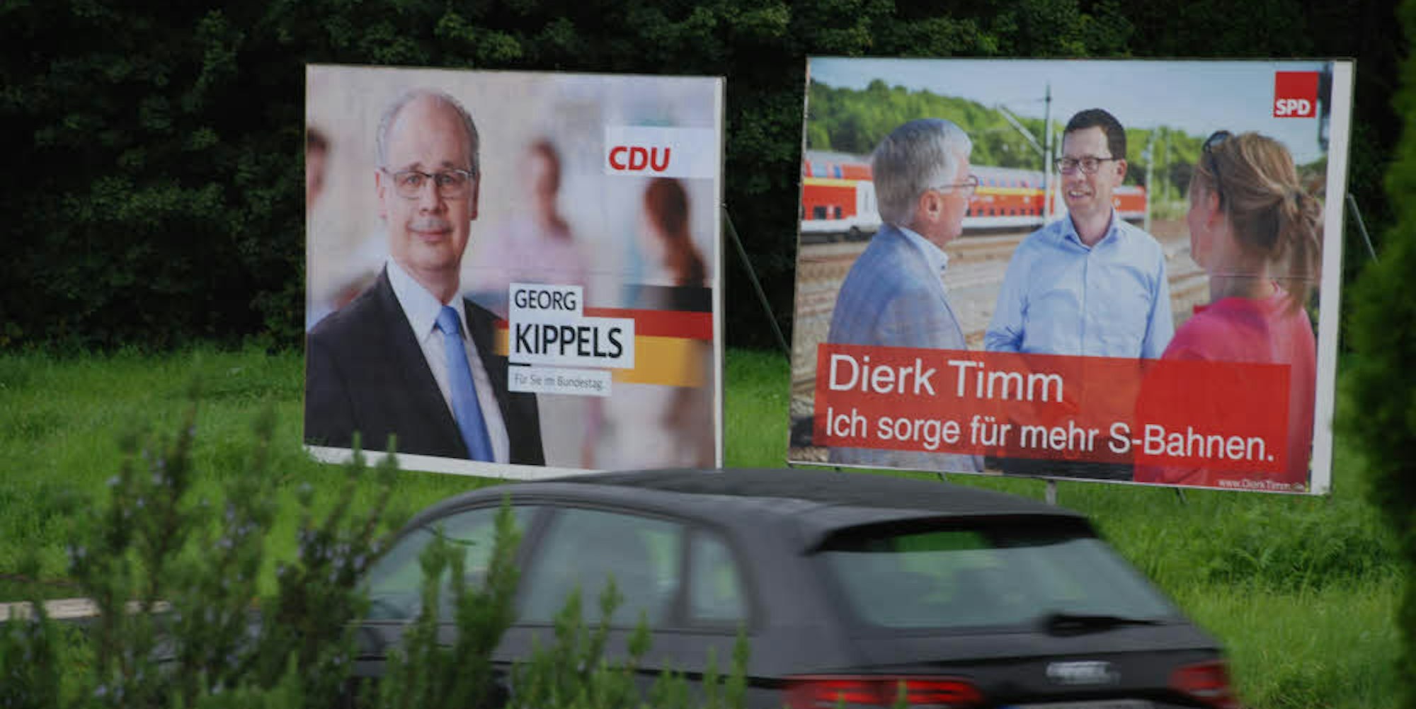 Noch zwei Wochen bis zur Bundestagswahl. Die Kandidaten versuchen die Zeit noch zu nutzen, um bei den Wählern zu punkten.