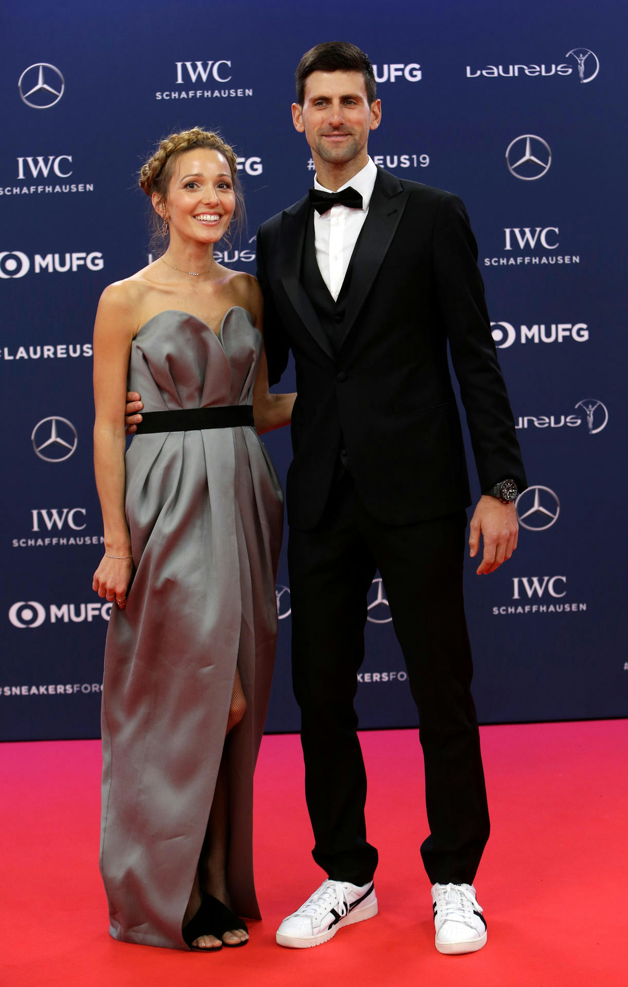 Nowak und Jelena Djokovic in Monaco