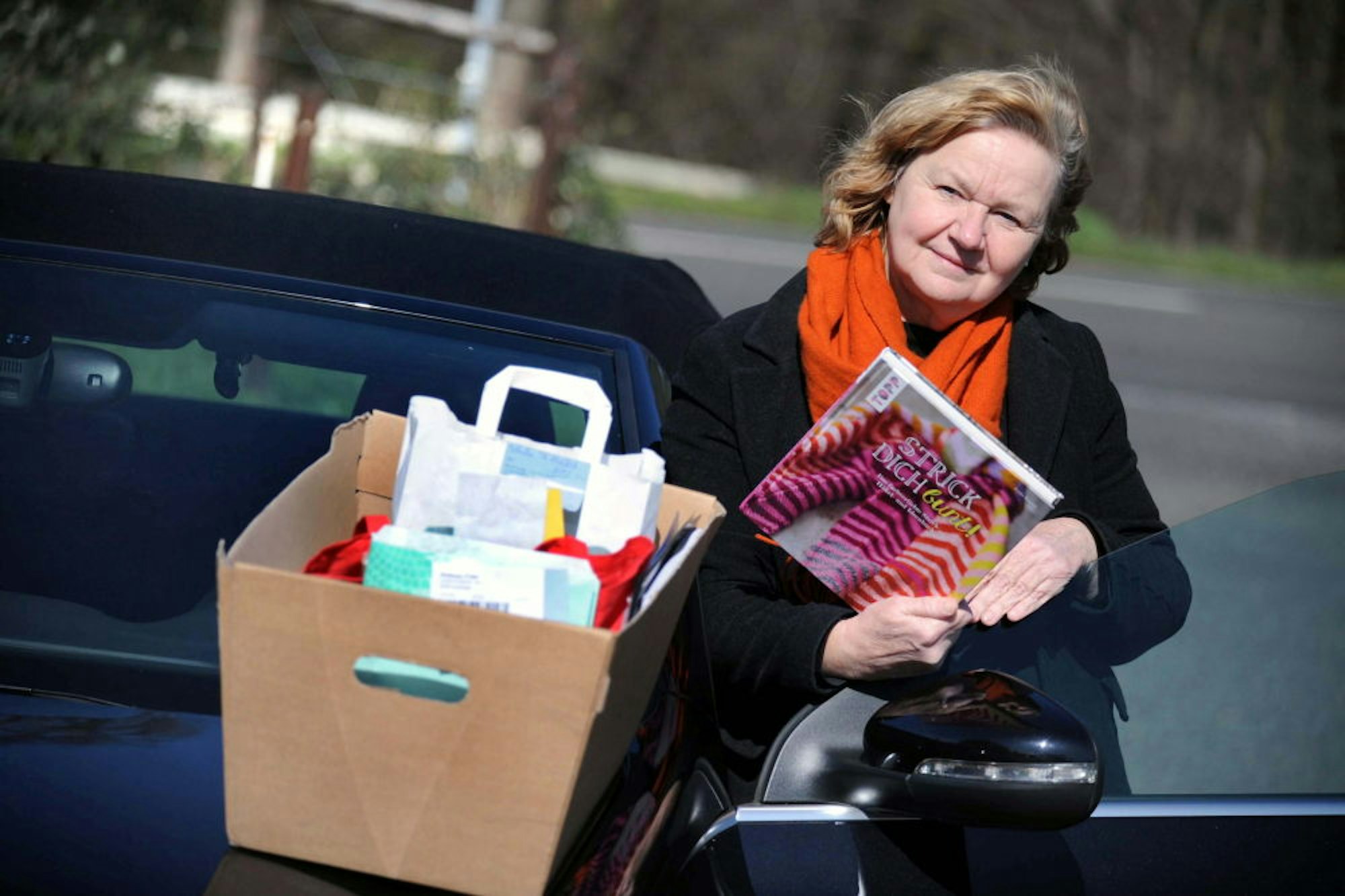 Lisa Gilljohann fährt ihre Bücher persönlich zu den Kunden.