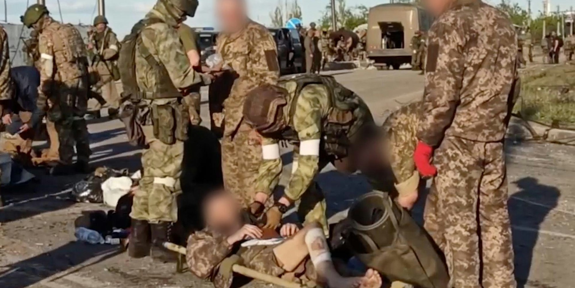 Durchsuchung ukrainische Soldate