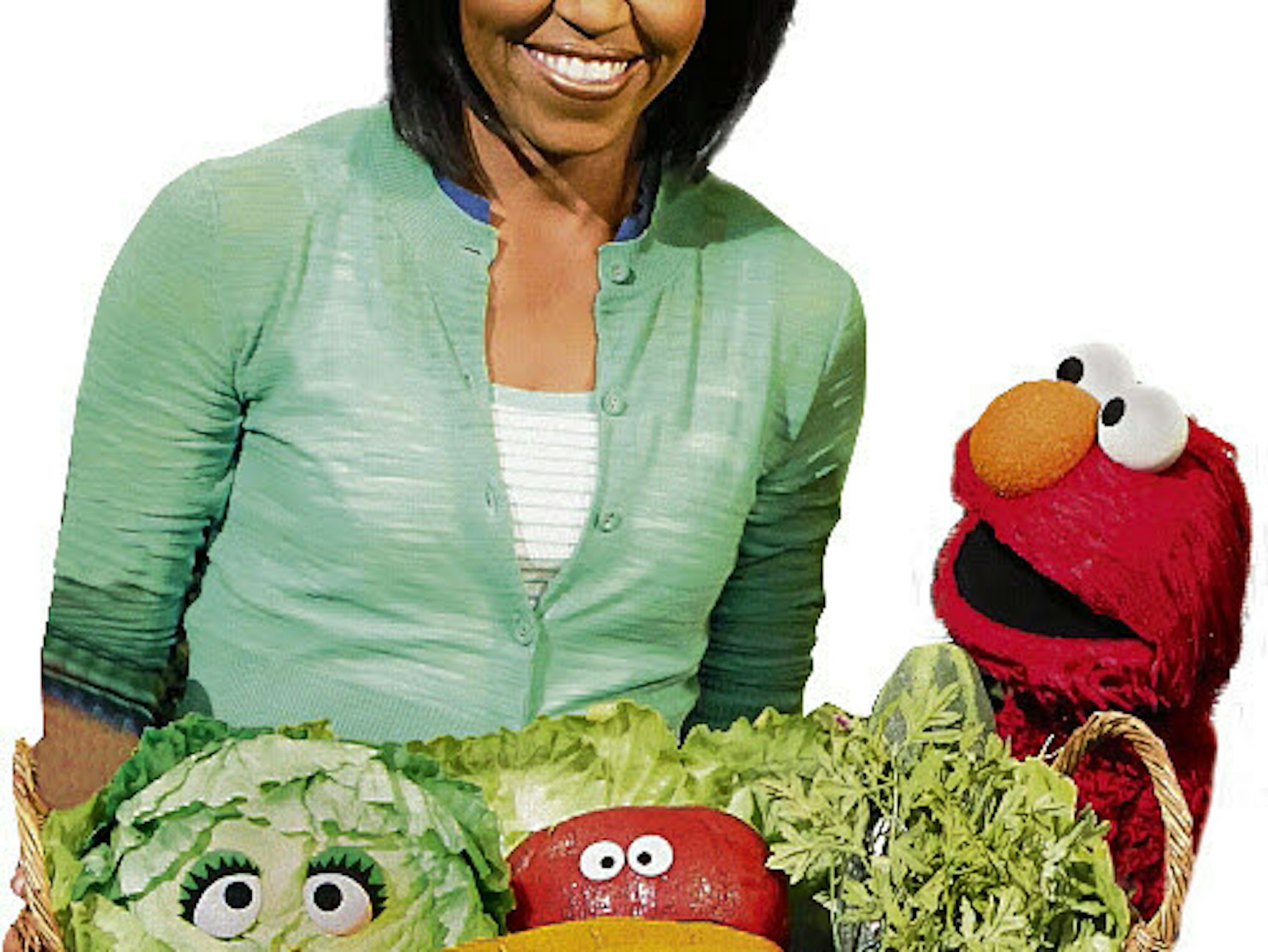 Die damalige First Lady der USA, Michelle Obama, war 2009 Gast in der Sesamstraße