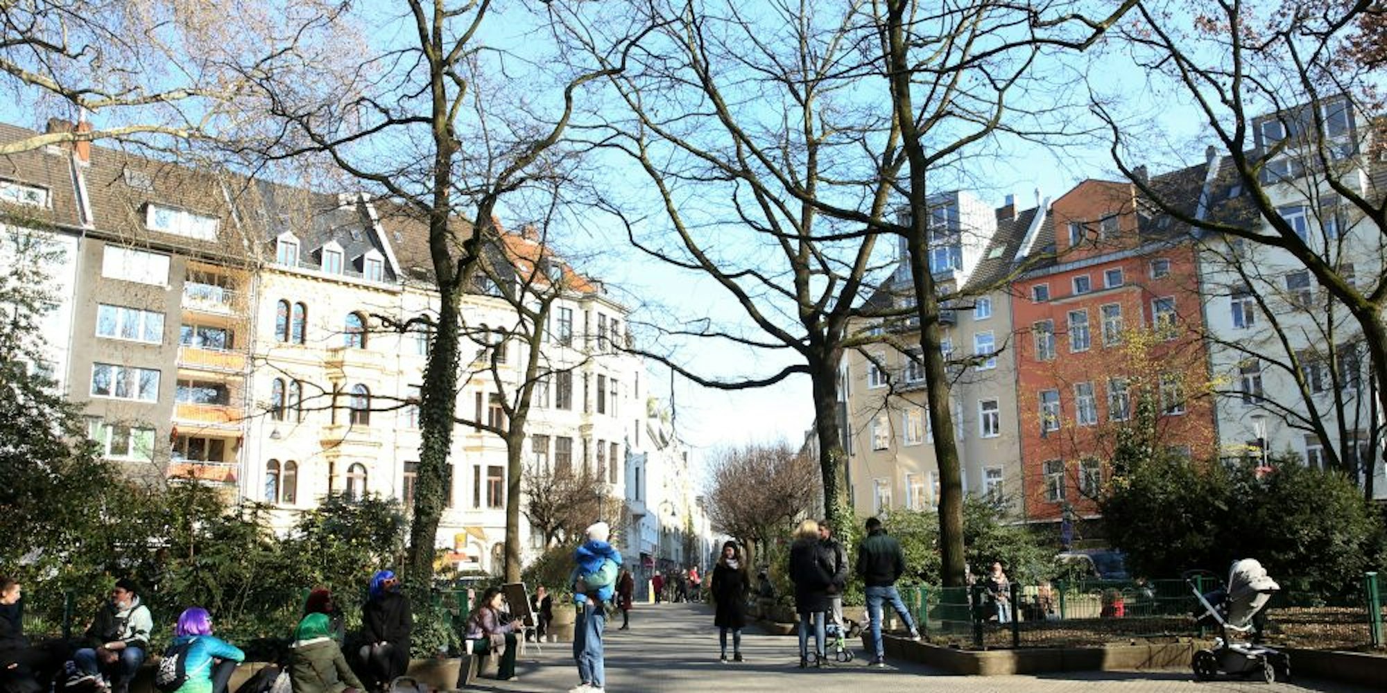 Der Brüsseler Platz im Belgischen Viertel (Archivbild)