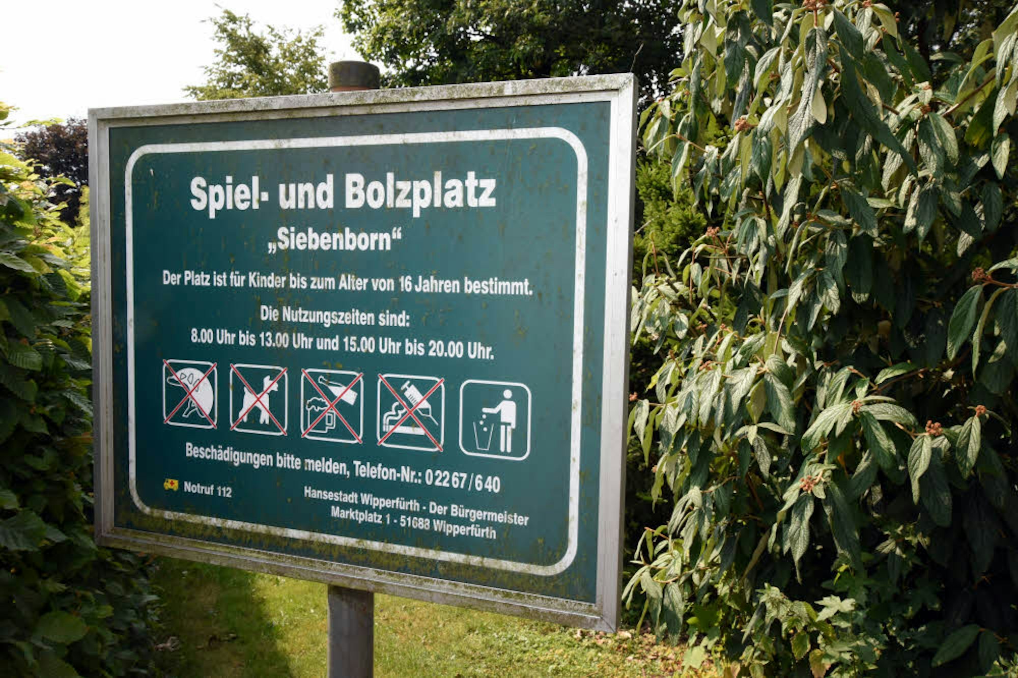Für Kinder bis 16 Jahren ist der Spielplatz Siebenborn zugelassen.