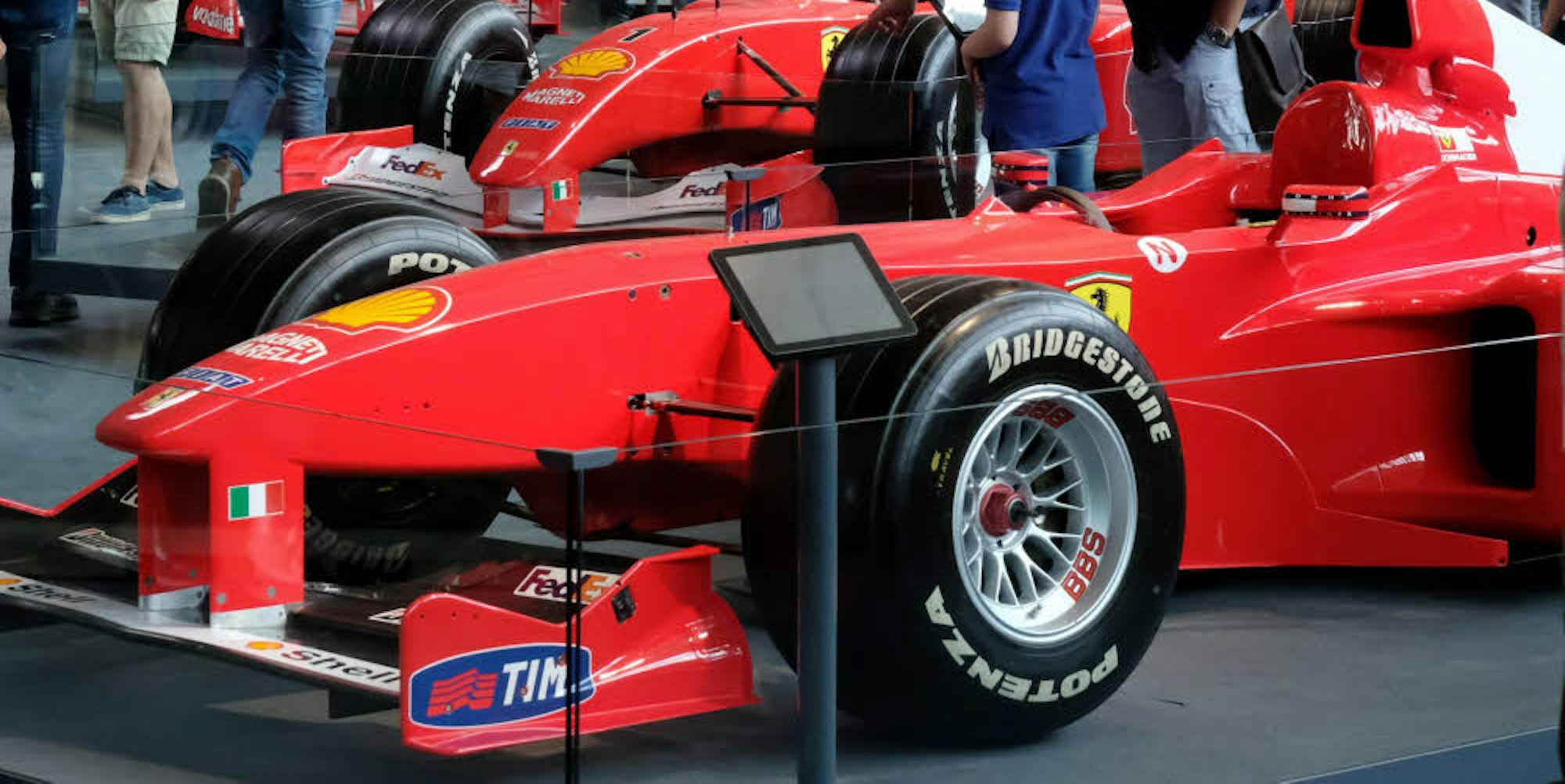 Diesen Ferrari-Rennwagen fuhr Michael Schumacher in der Formel 1.