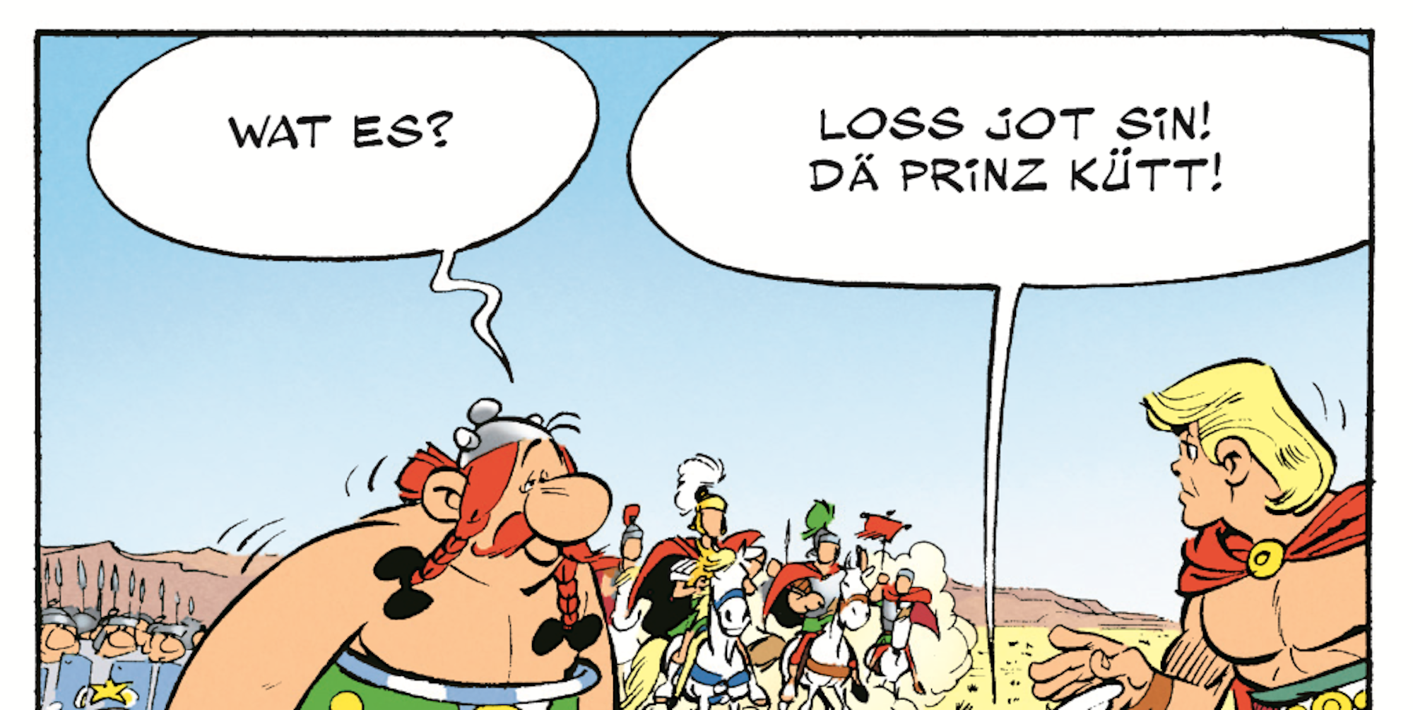 Eine Szene aus dem kölschen Asterix-Comic