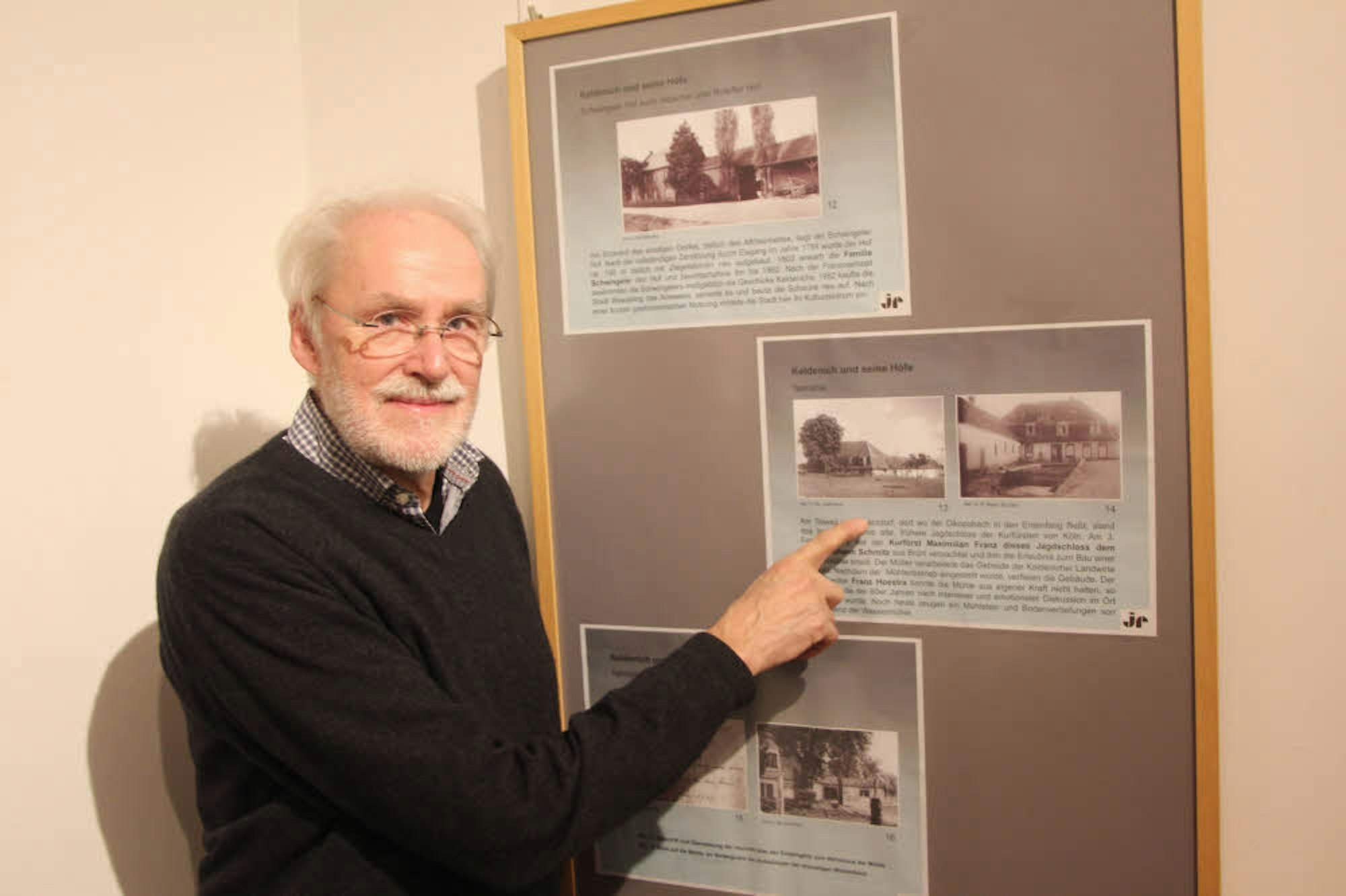 Josef Recht zeigt, wie es im Wesselinger Ortsteil Keldenich früher ausgesehen hat. Er hält auch Vorträge zur Ortsgeschichte.