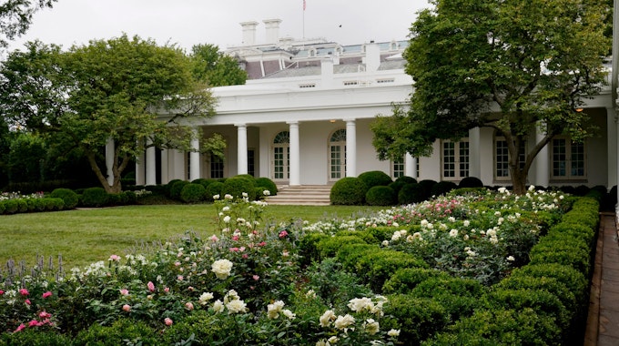 Melania Trump Rosengarten Weißes Haus