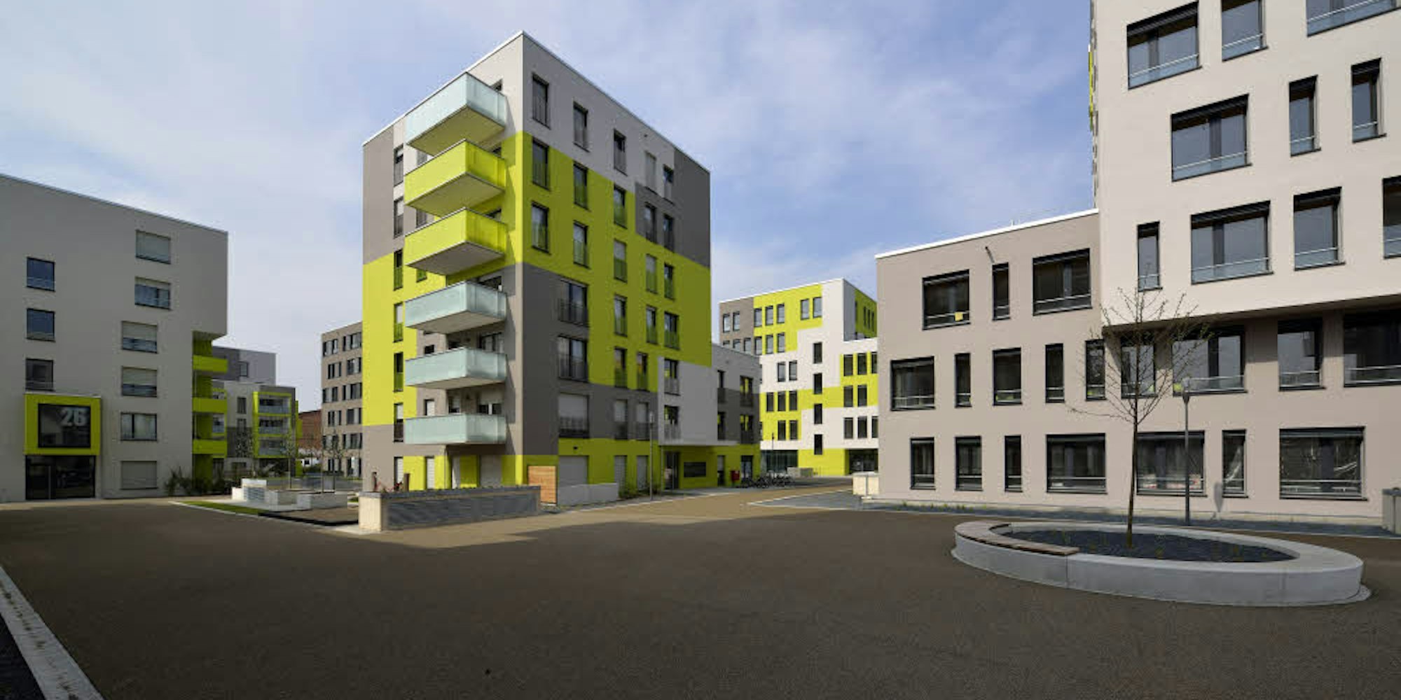 Für 53,4 Millionen Euro hat die GAG in Ehrenfeld Grüner Weg 113 Wohnungen gebaut, in dem Fall alle freifinanzier.