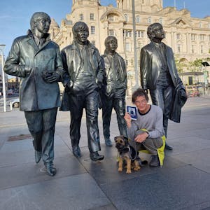Die Stadt Liverpool hat Paul McCartney, George Harrison, Ringo Starr und John Lennon (v.l.) ein Denkmal gesetzt. Ludger Storp war jüngst in England und stattete dem Musiker-Denkmal einen Besuch ab.