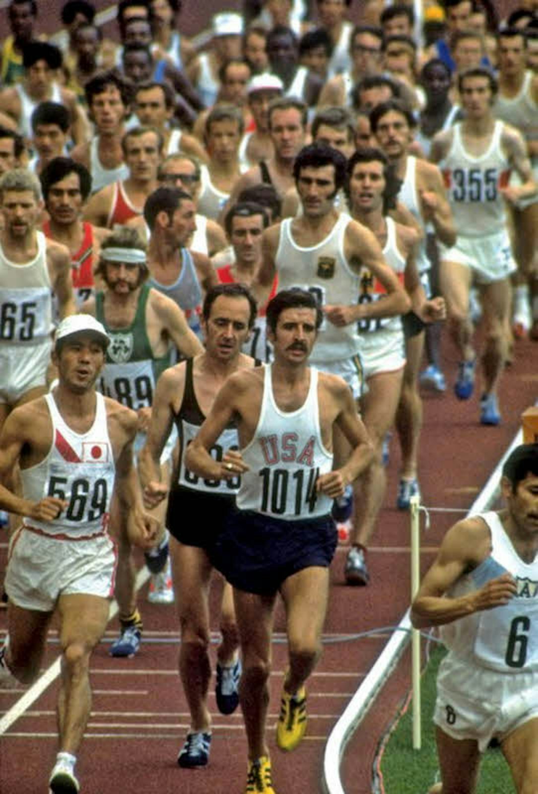 Der Start des Olympischen Marathonlaufs 1972.