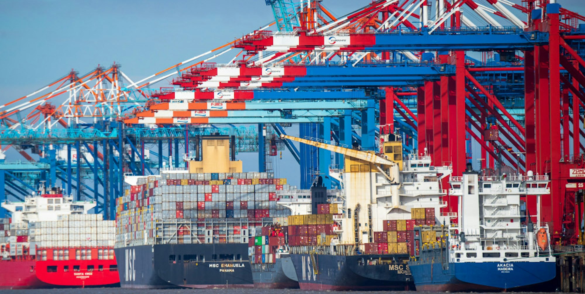 Containerhafen Konjunktur Symbolbild dpa