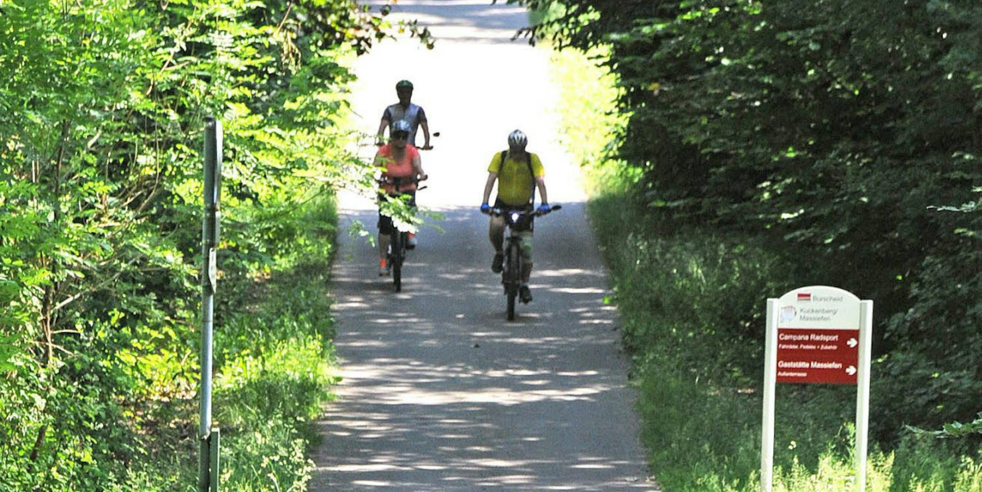 Vorbild Balkantrasse Remscheid-Leverkusen: Die Strecke ist nicht nur bei Freizeitradlern, sonder auch bei Berufspendlern beliebt.