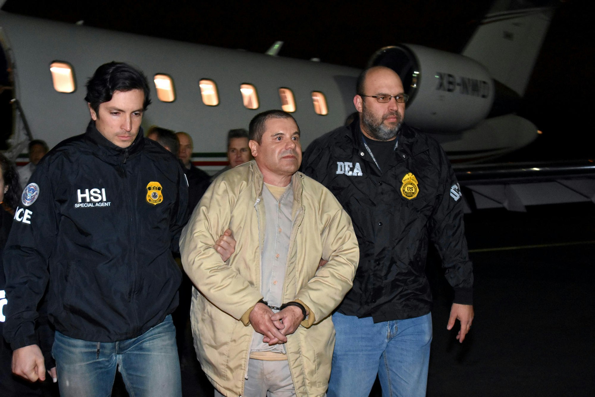 El Chapo in Handschellen