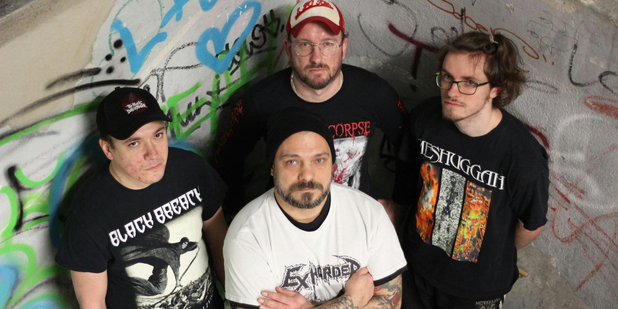 Daniel Potes, Julian Metz, Torsten Munkel und Jürgen Üstün (v.l.n.r.) spielen Thrash/Death Metal mit Einflüssen aus verschiedenen Stilrichtungen.