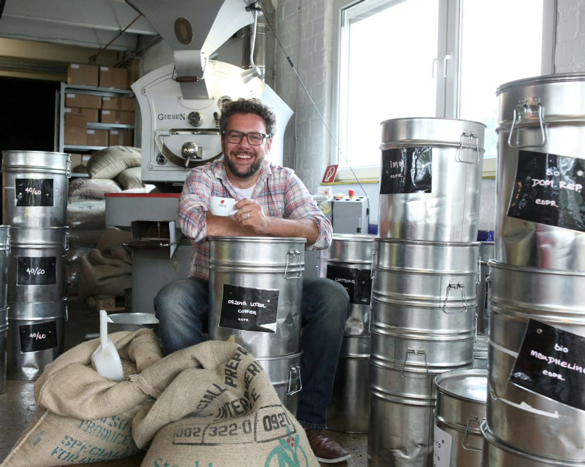 Moritz Eylandt, Chef der Kaffeerösterei Heilandt.