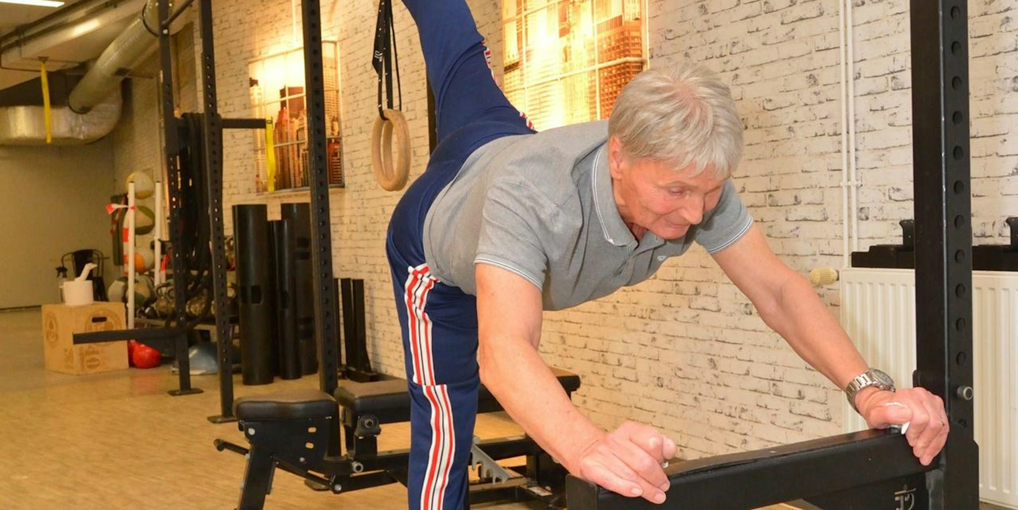 Auch mit 84 Jahren trainiert Horst Albrecht fast täglich im Fitness-Studio „Topfit“. Sport ist für ihn ein Grundbedürfnis.