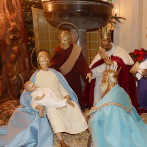 Die Heilige Familie mit den Heiligen Drei Königen in der Pfarrkirche in Hüchelhoven.