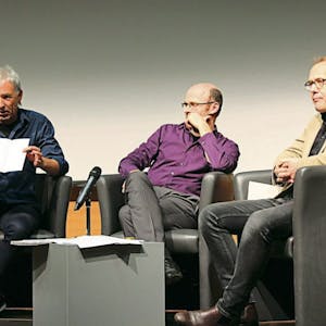 Gemeinsam stellten Harald Kimmig, Christoph Maria Wagner und Michael Utz (v.l.) die geplanten Aktionen zum Beethoven-Projekt in Pulheim vor.