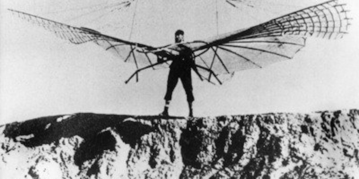 Der deutsche Ingenieur und Flugpionier Otto Lilienthal
