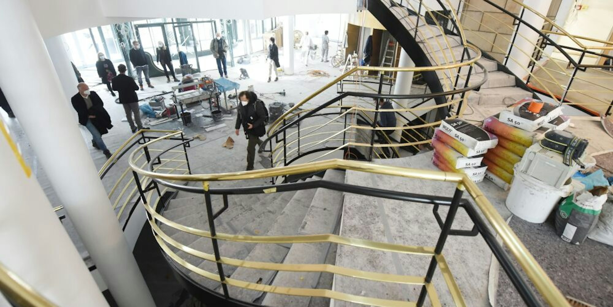 Das neue Stadtmuseum ist um eine runde Treppe herum gebaut.