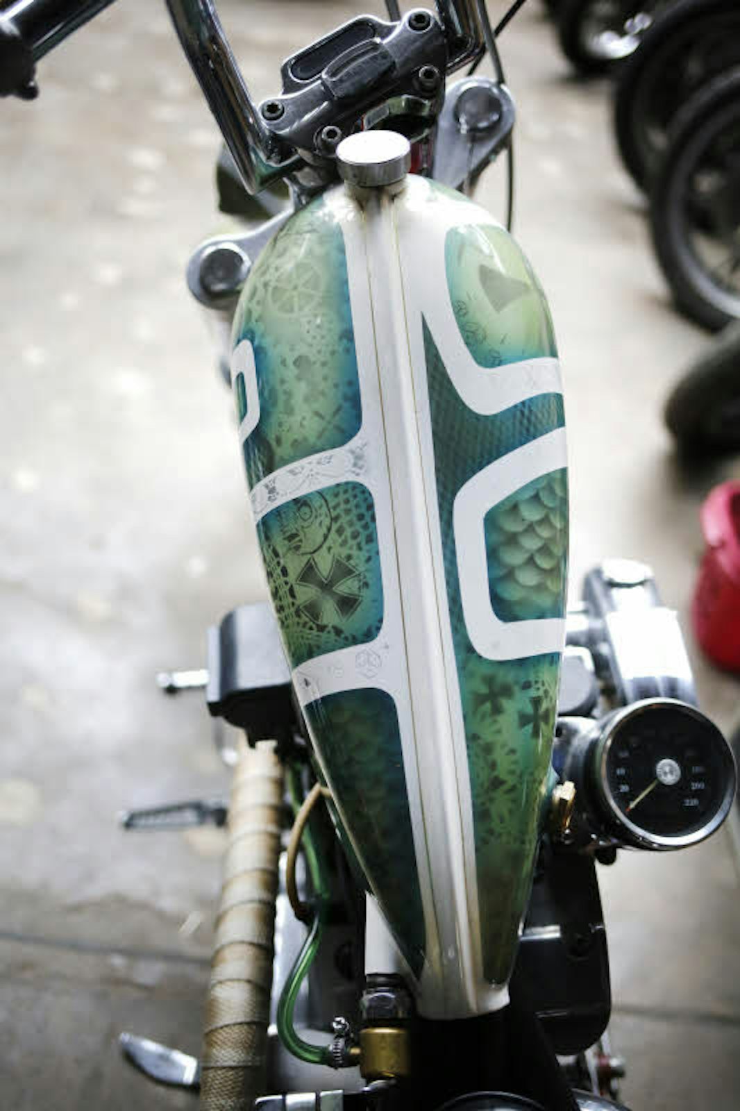 „Customizing“ heißen die auf Kundenwunsch durchgeführten Umbauten von Motorrädern.