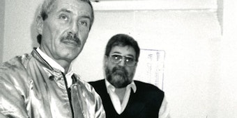 Ballonseide in der Knast-Zelle: Günter Schotte-Natscheff (l.) mit seinem Freund Fred Vowinkel.