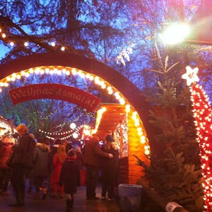 Der Weihnachtsmarkt am Stadtgarten.