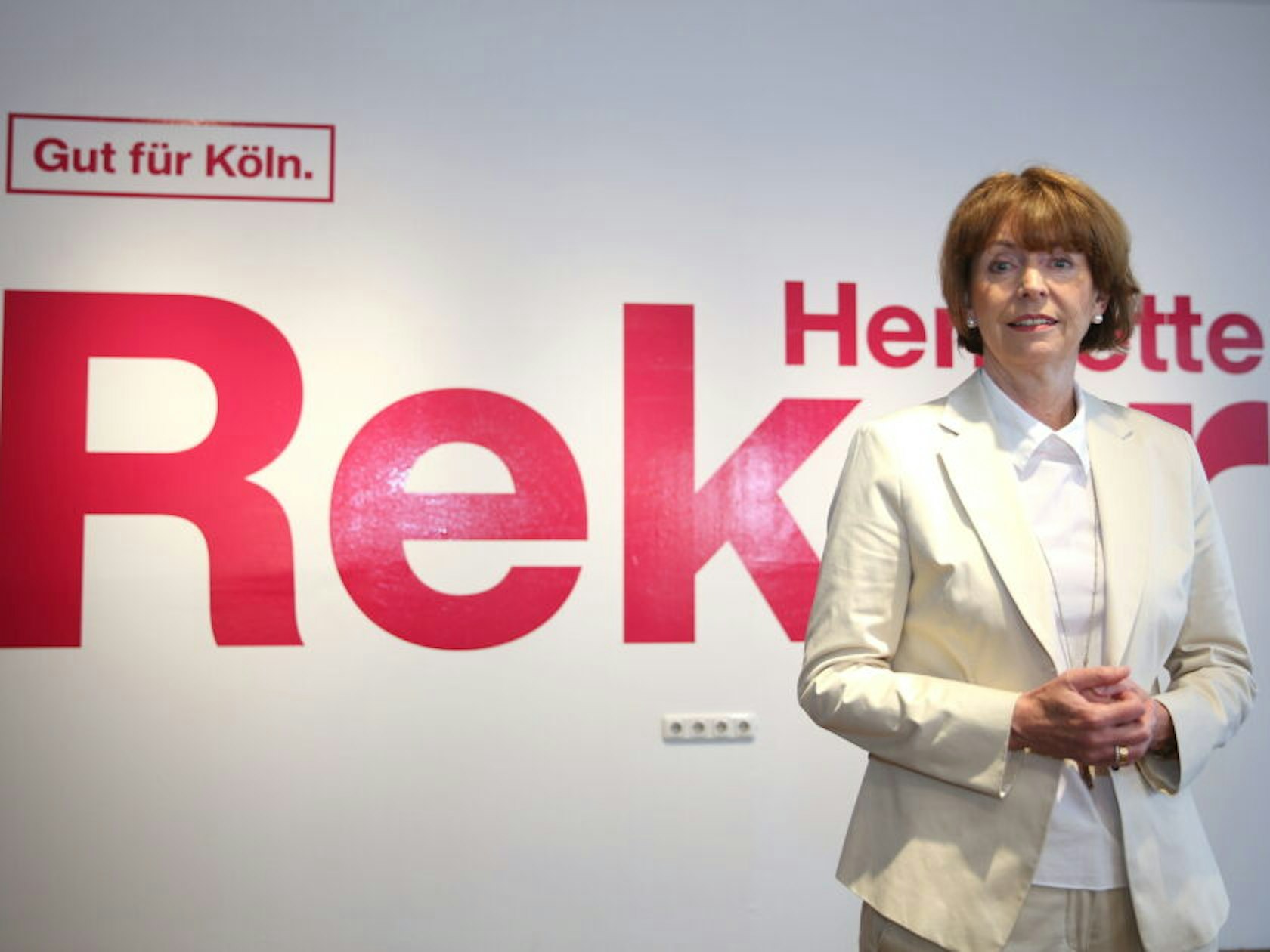 OB Henriette Reker kandidiert für eine zweite Amtszeit.