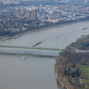Rodenkirchener Brücke von oben