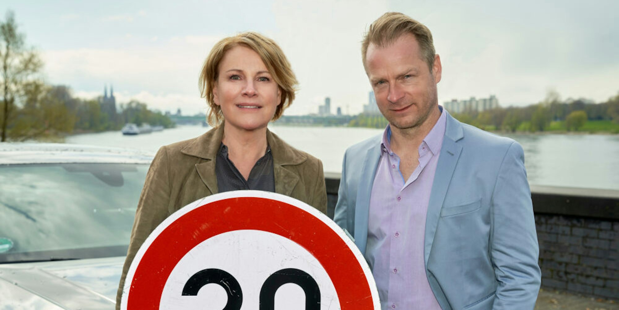 Marie Brand (Mariele Millowitsch) und Jürgen Simmel (Hinnerk Schönemann) in der neuen ZDF-Produktion.