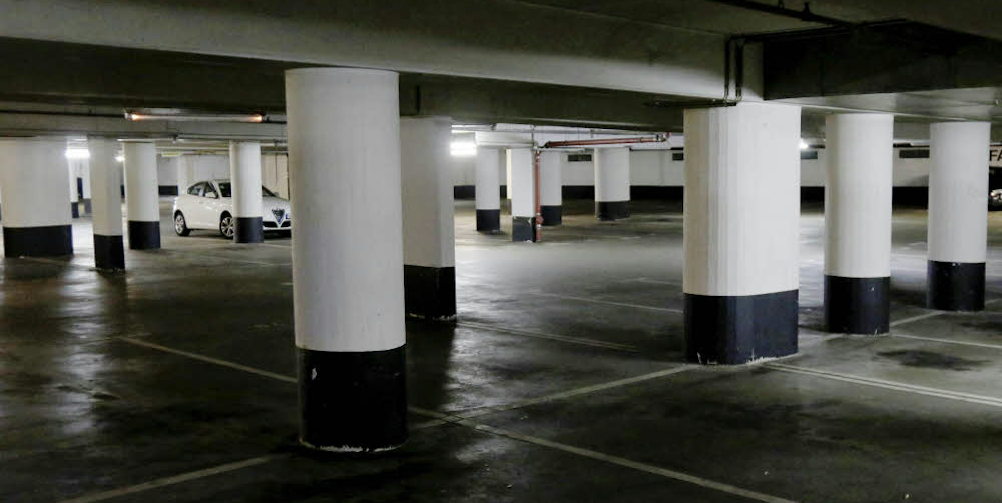 In der Mediapark-Garage sind im Schnitt zwischen 440 und 580 Plätze frei.