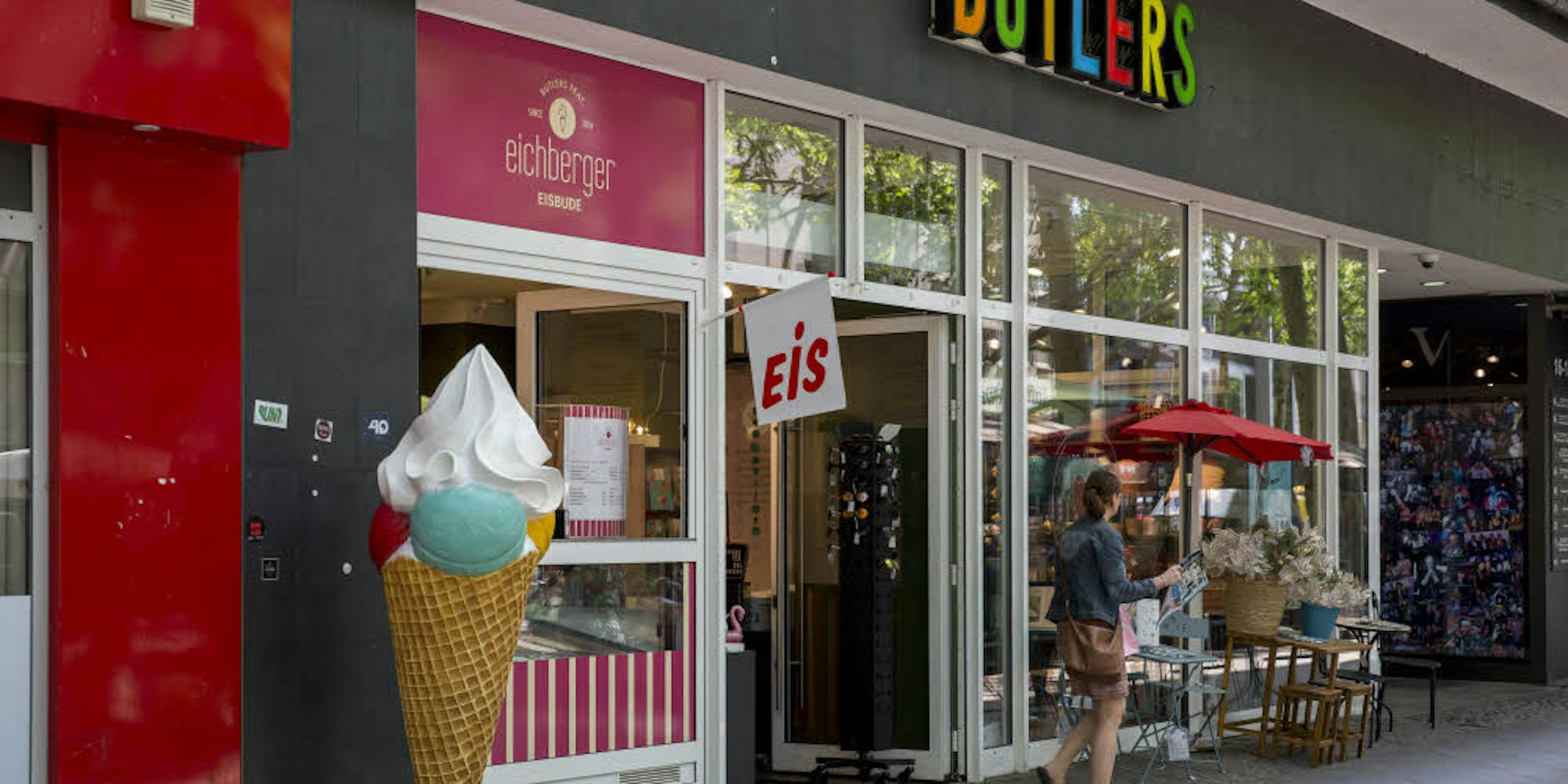 Seit Neuestem wird in der Butlers-Filiale am Hohenzollernring auch Eis verkauft.